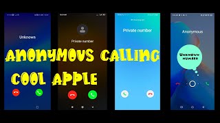 Anonymous private calls  Huawei & Samsung & Xiaomi & Infinix screen recording calls / Incoming Calls