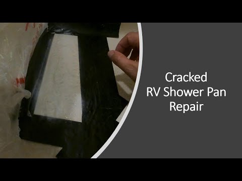 Cracked RV Shower Pan Repair