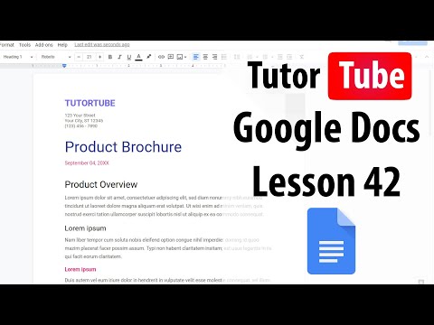 Google Docs Tutorial Lesson 1 Accessing Google Docs with your Google Account