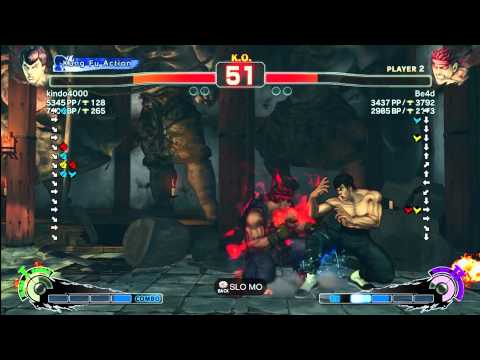 Kindo (Fei Long) vs. Be4d (Evil Ryu) - SSF4 AE 2012 Ranked Match