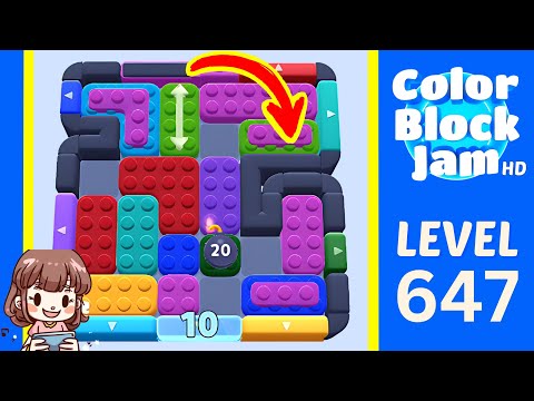 Color Block Jam Level 647 Solution Walkthrough