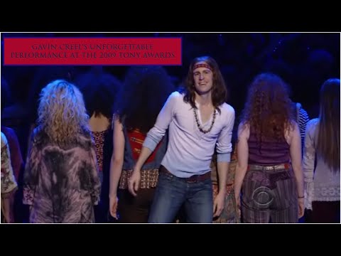 Gavin Creel and the company of Hair performing at the 2009 Tony Awards