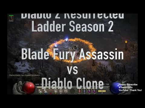 Blade Fury Assassin vs Diablo Clone [Gameplay][Diablo 2 Resurrected][Ladder Season 2][Controller]