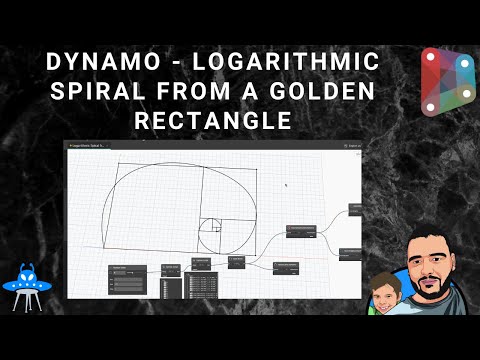 Dynamo | Logarithmic Spiral from a Golden Rectangle | Computational Geometry