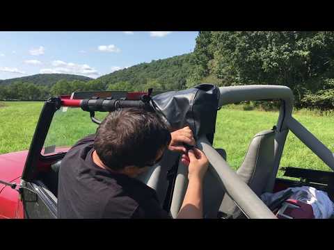 How to properly install a strapless bikini top on an AMC YJ Jeep Wrangler No BS No fill
