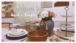 Quick and Simple Eid Table Decor Ideas for #eid2023 🌙 ✨