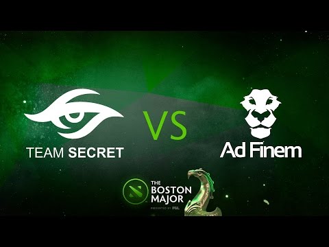 Team Secret vs Ad Finem | bo1 | The Boston Major 2016 Europe Qualifier