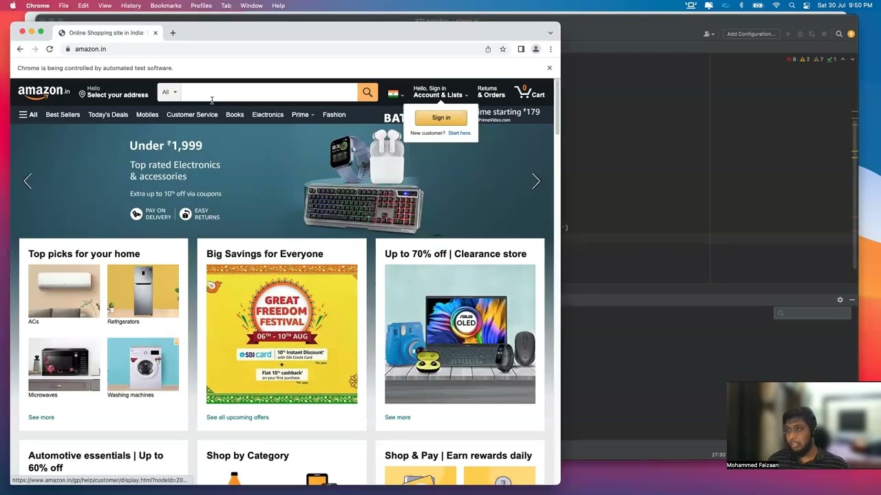 WebdriverIO- Write First Test Script | click | navigate | setValue | getText |browser.key() - Part 2