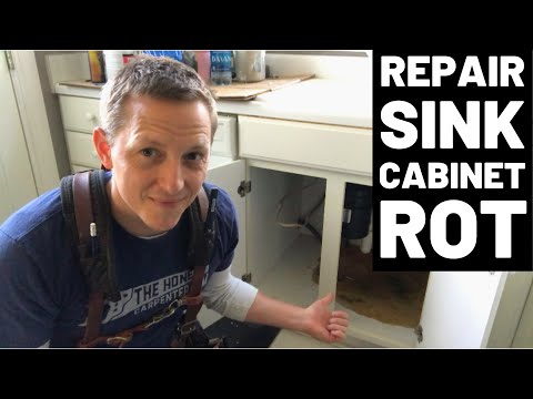 Rotted Sink Cabinet Floor--How To Fix Video