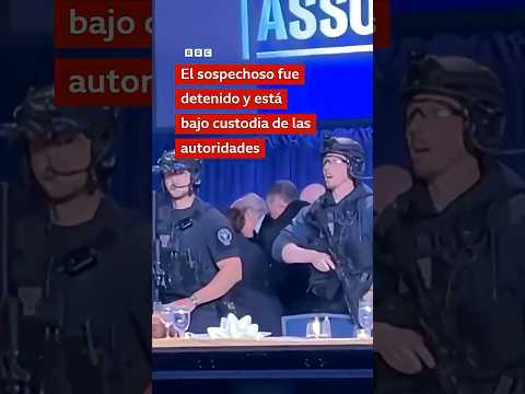 Evacúan a Trump de un evento en Washington tras escucharse disparos