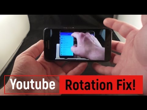 YouTube Screen Rotation Fix!!