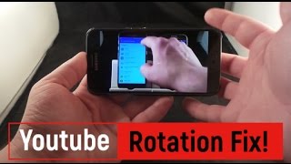 YouTube Screen Rotation Fix!!