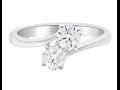 Two Stone Diamond Ring TR1007