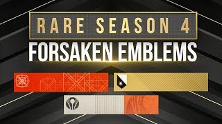 SUPER RARE Forsaken Emblems! Promotions &amp; In-Game Secret Challenges!