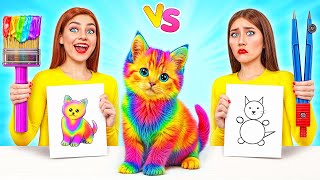 Download lagu Who Draws it Better Take The Prize Challenge | Funny Food Hacks by Multi DO Challenge mp3