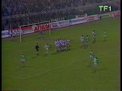 ASSE 4-0 Brest - 19e journée de D1 1987-1988