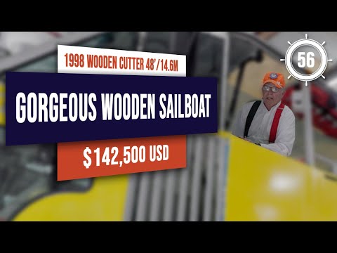 Classic Wooden Sailboat for Sale! Custom 1998 Macintosh Yawl | EP56 #sailboatforsale #sailboattour