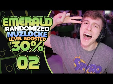 LATE NIGHT GRIND! | Pokemon Emerald Randomizer Nuzlocke 30% LEVEL BOOST! Part 2