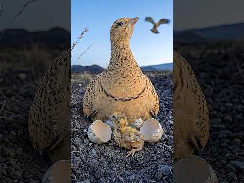 America's Only Sandgrouse Egg Hatching — 23 Days in 21 Sec 🥚
