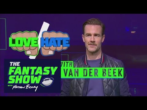 Love/Hate With James Van Der Beek | The Fantasy Show With Matthew Berry | ESPN