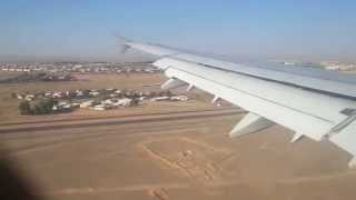 preview picture of video 'Saudi Arabian Airlines Landing in Tabuk Airport الهبوط في مطار تبوك'