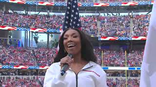 Brandy Performs The National Anthem at the 2022 NFL NFC Championship Game: 49ers vs. Rams