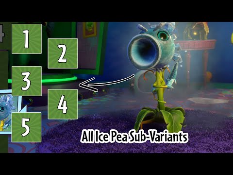 All Ice Pea Sub-Variants: Garden Warfare 2 Loads of Variants mod