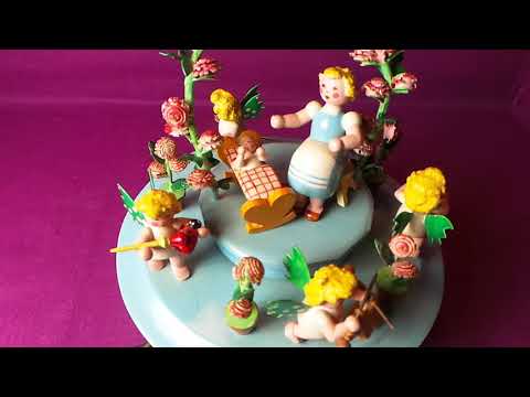 Steinbach uralte Spieluhr Nr.195 - seltenes Sammlerstück aus dem Erzgebirge