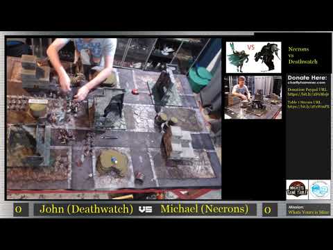 Charity Hammer Stream 2 Game 11 - John Lennon (Deathwatch/Guard) vs Michael Timpe (Necrons)