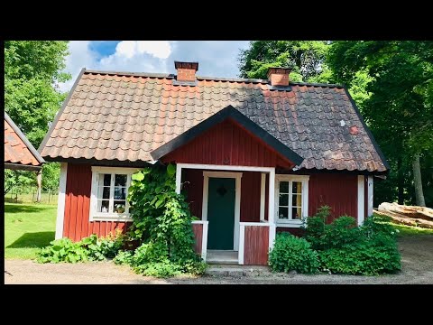 Typically Swedish: Julita estate. Summer walk among palace buildings, cottages, cafes and gardens.