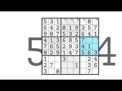 Solving Sudoku Puzzle #54