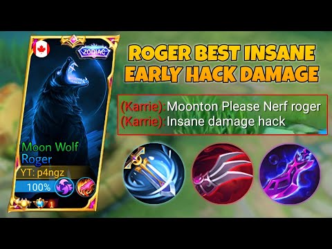 ROGER BEST INSANE EARLY HACK DAMAGE🔥 | ROGER BEST BUILD 2022 | MLBB