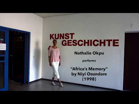 <h1 class=title>Nathalie Okpu performs “Africa's Memory” by Niyi Osundare</h1>
