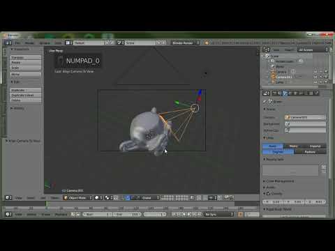 Add and Select Scene Cameras in Blender