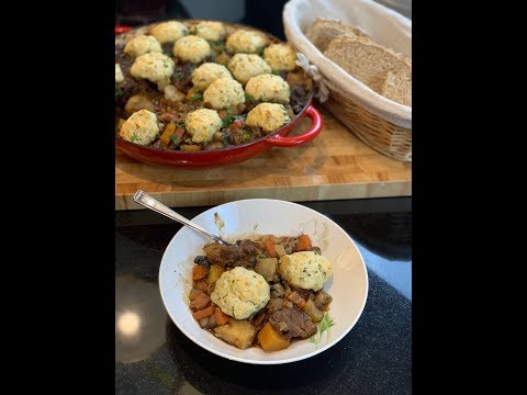 Irish Beef Stew with Guinness & Cheddar Cheese Dumplings - Culinary Haven
