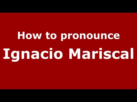 How to pronounce Ignacio Mariscal (Mexico/Mexican Spanish) - PronounceNames.com
