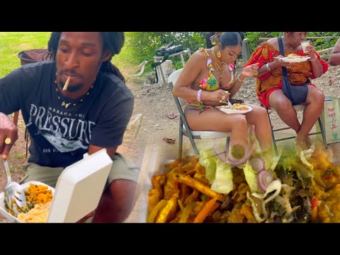 Cooking And Chilling At The River in Jamaica || Rastaman Recipe Outdoor Cooking Yard Man Style…