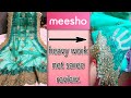 Meesho heavy work saree review👆🏻|| net bridal saree haul🔥 || butterfly net saree😍 #stylewithkaju