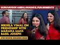 Nikhila Vimal On Friendship With Marana Mass Basil Joseph JFW Movie Awards 2025 Malayalam