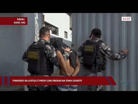 Foragido da justiça é preso com drogas na zona sudeste 11 10 2022
