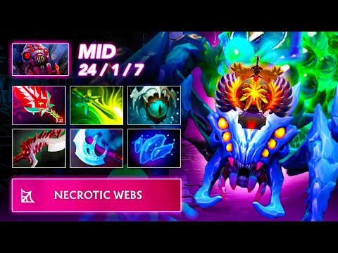 [7.39C] ABSOLUTELY BROKEN 🩸 Broodmother MID | Full Gameplay Dota Class