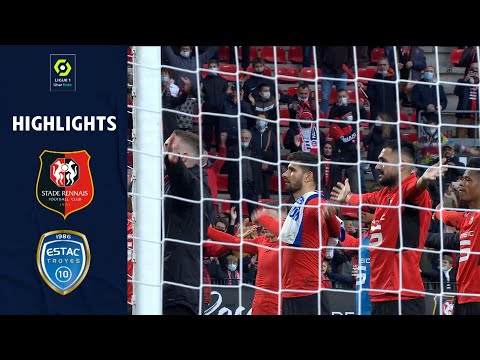 STADE RENNAIS FC - ESTAC TROYES (4 - 1) - Highlights - (SRFC - ESTAC) / 2021-2022
