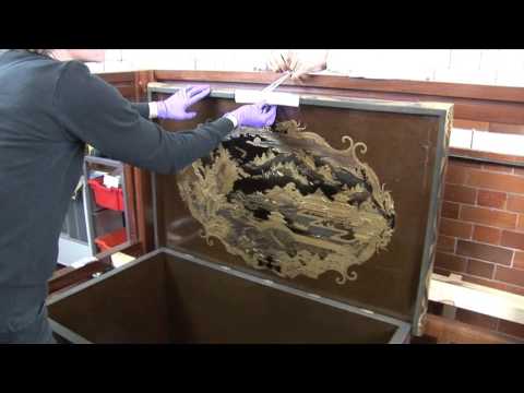 Mazarin Chest, Conservation; Securing the Lid Video