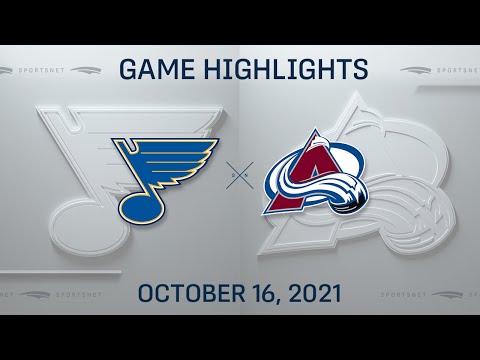 NHL Highlights | Blues vs. Avalanche - Oct. 16, 2021