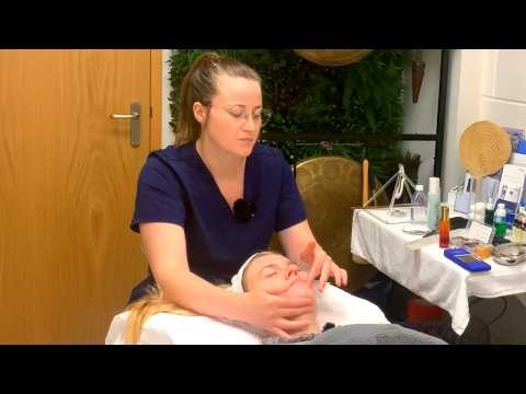 ASMR Facial reflexology, crystals and massage (Unintentional ASMR, real person ASMR)