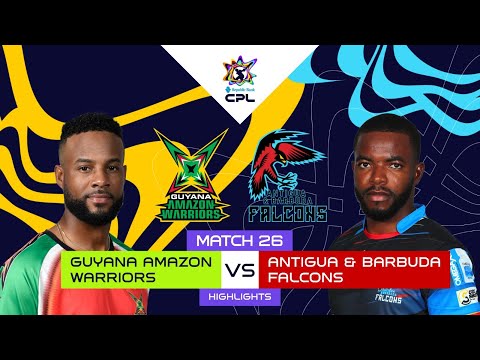 Highlights | Guyana Amazon Warriors vs Antigua & Barbuda Falcons | CPL 2025