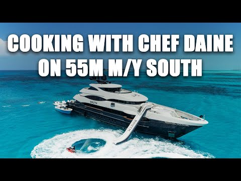 Cooking Fried Chicken Bao Buns on M/Y South with Chef Daine