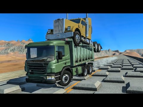 SPEEDBUMPS AT MAX SPEED #7 - BeamNG Drive Crashes