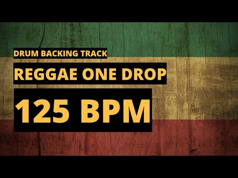 Reggae One Drop Backing Track | Drum Metronome | 125 BPM