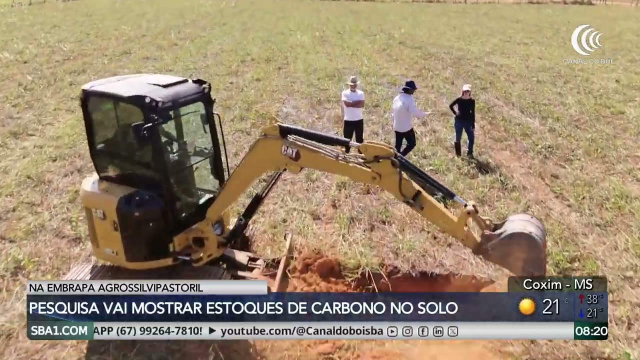 Pesquisa da Embrapa Agrossilvipastoril vai mostrar estoques de carbono no solo